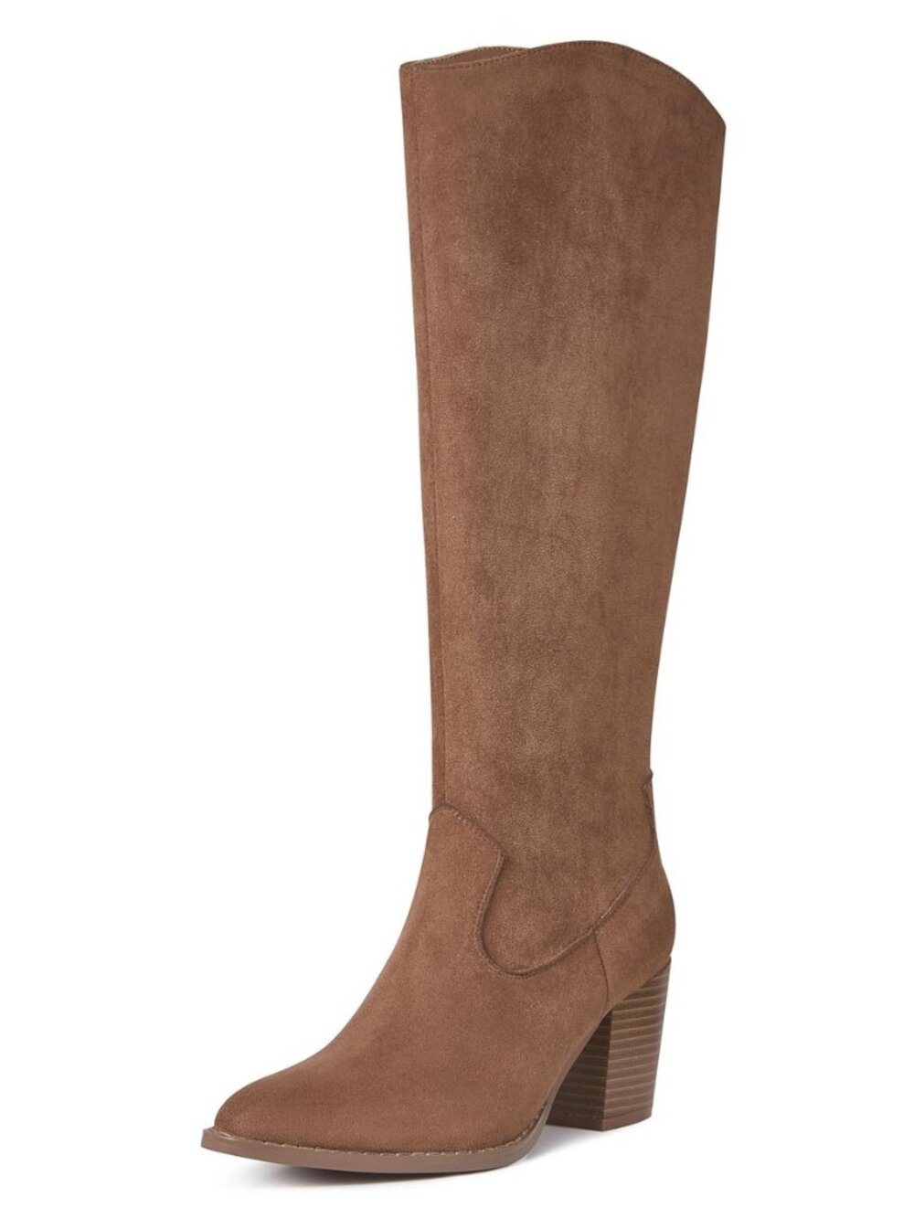 Womens Knee High Fall Boots 2026 Suede Tall Boots Party Dress Zip